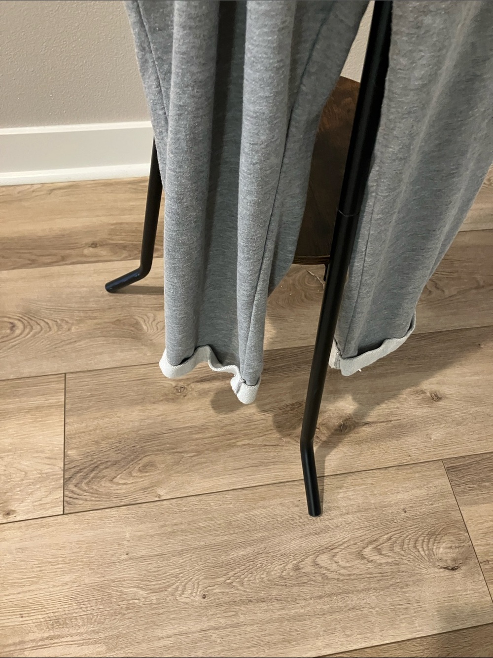 Old Navy knotted  Overalls with Adjustable Straps grey fleece fabric - Picture 3 of 6